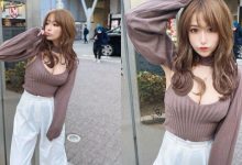 日本街頭性感美乳御姐，「火辣車頭燈」狂吸路人目光！-德州扑克迷