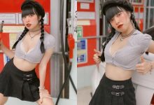 加油站出沒「搞怪奶妹」！短裙爆乳露小蠻腰，手拿油槍要幫你好好加滿！-德州扑克迷