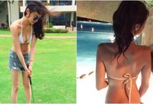 好狂！「高爾夫球奶妹」比基尼上陣！「雪白美乳＋大片美背」誰能專心揮桿啊！-德州扑克迷