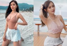 大馬人氣女神「宜霏Yifeis」裸色細肩帶露飽滿雙峰，海邊美景也敵不過這般波濤洶湧！-德州扑克迷