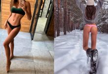 俄羅斯妹「身高優勢」腿長得不可思議　「黃金比例」姿勢隨便擺都好看-德州扑克迷