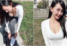 長髮正妹「彎腰倒奶」綁鞋帶！「渾圓巨乳」呼之欲出！好想幫忙她綁啊！-德州扑克迷