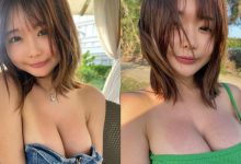 ㄋㄟㄋㄟ被曬到紅通通！日本辣模「巨乳近照」狂吸萬人朝聖-德州扑克迷