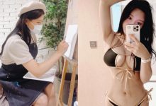 愛畫畫的正妹「乳量兇到爆」，穿比基尼自拍「乳球好大顆」！-德州扑克迷