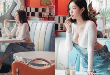 美式餐廳見「語萱菈菈」靠窗放核彈，「巨猛雙球」危險又壯觀！-德州扑克迷