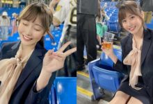 「甜美OL」下班看球賽制服來不及換　外表太正征服看台觀眾-德州扑克迷