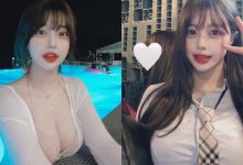 制服辣妹「한이」泳池露出超兇美乳，洶湧的乳量「發育太好了」！-德州扑克迷