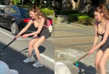 中和「巨乳長腿妹」遛狗卡斑馬線上　使出吃奶的力氣也拉不動-德州扑克迷