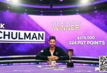 【EV扑克】简讯 | Nick Schulman赢得扑克大师赛第7场比赛，收获系列赛最大单笔奖金-德州扑克迷