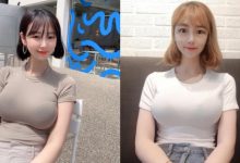 衣服是不是買太小了？韓國性感姐姐Kim超緊身上衣讓網友褲子也變緊-德州扑克迷