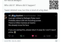 【EV扑克】扑克网红“露乳妹”在百乐宫扑克室被抢走近30万!-德州扑克迷