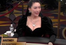 【EV扑克】10W刀底池四家疯狂全押！All-in姐财“大”气粗让Sashimi 脸好臭-德州扑克迷