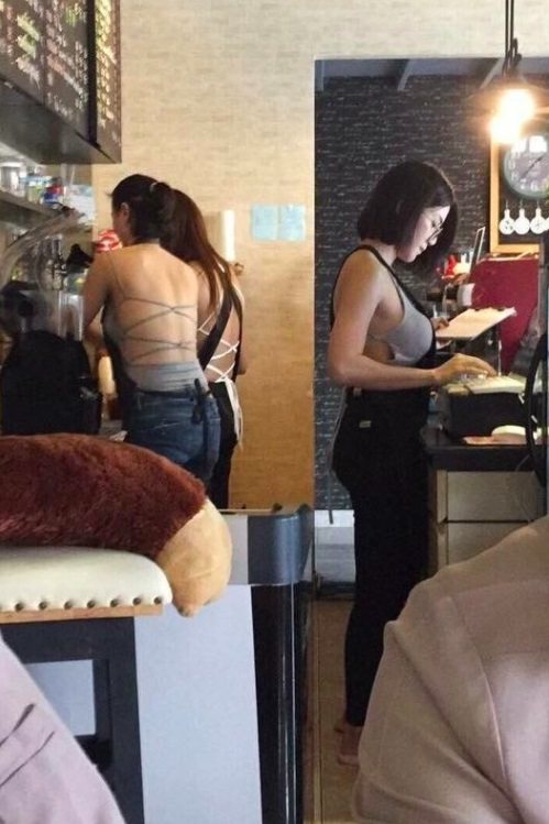 裸背側乳！泰國C奶咖啡廳「加量不加價」　 店面在台灣？
