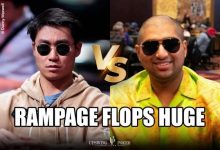 【EV扑克】一手变体straddle下的翻牌同花撞同花-德州扑克迷