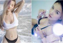 這曲線太狂！「南半球原乳」整個炸出，「白嫩美奶妹」沙灘上美妙曲線超誘人！-德州扑克迷