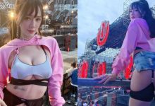 「子涵」下乳溢出引萬人觀看！河濱跑趴「特殊戰袍」露大半D奶和圓翹大蜜桃！-德州扑克迷