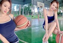 戶外籃球場驚見「馬尾巨乳正妹」！超豐滿好身材害人以為她帶了三顆球！-德州扑克迷