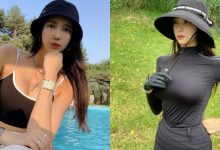 太辣了！「美胸高爾夫球正妹」」性感揮桿，惹火胸型也跟著凸出了！-德州扑克迷