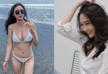 罩不住！氣質女孩飽滿身材太火辣　「豐滿乳量」溢出比基尼-德州扑克迷