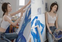 有仙氣！「正妹畫家」穿小可愛作畫「水蛇腰超不科學」，身分竟是「爆紅女演員」！-德州扑克迷