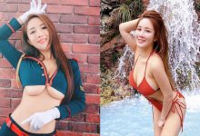 性感小姊姊「華華」狂展緊緻腰間，抬手直接掉出「鮮嫩南半球」-德州扑克迷