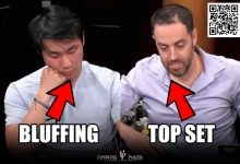 【EV扑克】玩法:底池超800万但牌面很湿,他QQ中三条河牌是跟是弃?-德州扑克迷