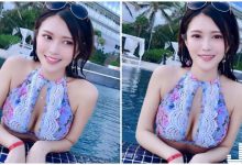 火辣正妹比基尼照「超兇猛」，中間那道溝實在太養眼了！-德州扑克迷