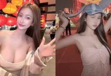 巨乳正妹「娜娜米」逛燈會！自備兩顆白嫩大燈籠，路人看到賺到！-德州扑克迷