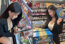 逛超市驚見「低胸巨乳正妹」購物中！「雪白雙球」都快彈出來啦-德州扑克迷