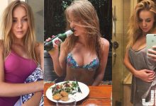 好想嚐嚐！「椰汁撞奶」看起來好可口，金髮辣妹「裸身」獻上兩粒椰子…-德州扑克迷