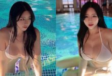 堪比浮標的雙球！「白嫩巨乳正妹」泳池美照好迷人，「飽滿大奶」有夠Ｑ軟！-德州扑克迷