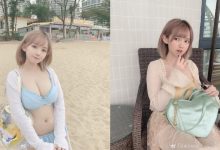 擋不住可愛射線襲來！軟萌妹辣「鯊魚 SAME」比基尼大解放　雪白「渾圓半球」讓人頂不住-德州扑克迷