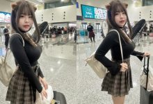 機場驚見「巨乳短裙正妹」！超萌童顏配魔鬼身材有夠吸睛！-德州扑克迷