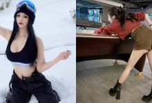 149cm嬌小正妹「陳希」打撞球，兩顆渾圓小白球意外掉出！-德州扑克迷