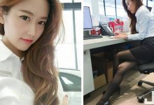 腿控受不了！奧迪「正妹業代」黑絲太性感，制服底下「窄裙長腿」讓人完全看不見車！-德州扑克迷