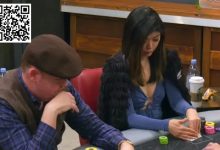 【EV扑克】美女职牌的这手AA，面对河牌全压该弃牌吗？-德州扑克迷