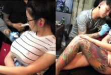 有爆點！網友瘋傳「巨乳激凸妹」刺青影片，胸前「驚人爆乳」連刺青師都被嚇壞…-德州扑克迷