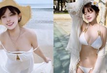 甜美女神「小花姐接」峇里島渡假有夠辣，比基尼藏不住「雪白豪乳」！-德州扑克迷