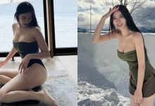 沒在怕冷！「火辣正妹」雪天依然爆乳露出，上身布料少到包不住！-德州扑克迷