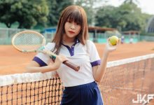 來打球！輔大美術正妹「黃思云」化身網球美少女「性感揮拍」甜蜜爆擊！-德州扑克迷