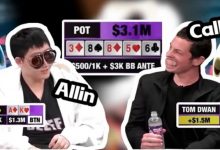 【EV扑克】新老“话题之王”的对决 Tom Dwan亲自解读310w美金底池发生的心路历程-德州扑克迷