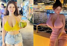 泰大啦！巨乳女神「艾妃」比基尼度假，胸前兩粒比椰子還要雄偉！-德州扑克迷