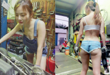 太猛了！網友瘋傳的「爆乳修車女工」臉書終於找到！隱藏在裡面的「大尺度照」才最猛-德州扑克迷