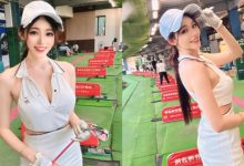 高爾夫練習場最美學員《謝立琪Kiki》　性感揮桿身影是全場焦點-德州扑克迷