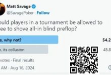 【EV扑克】锦标赛第一手牌几个人说好不看牌全下算作弊吗?-德州扑克迷