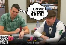 【EV扑克】翻牌底set完美逆袭,河杀坚果顺-德州扑克迷