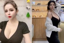 咖啡廳驚見「爆乳洋裝正妹」！原是巨乳波神「陳香菱」挺Ｈ罩杯做公益！-德州扑克迷