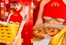 超兇外送員「容容」點披薩送兩杯,「水滴乳型」開動先養眼!-德州扑克迷