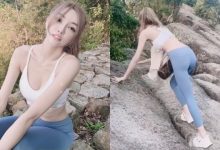 白皙正妹KAKA「火辣爬山中」!上半身只穿「爆乳運動裝」秀纖細蠻腰,好想陪她一起爬!-德州扑克迷