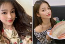 愛吃美食的個性正妹「강경민」，「小巧臉蛋」和手上大盤生魚片成對比！-德州扑克迷